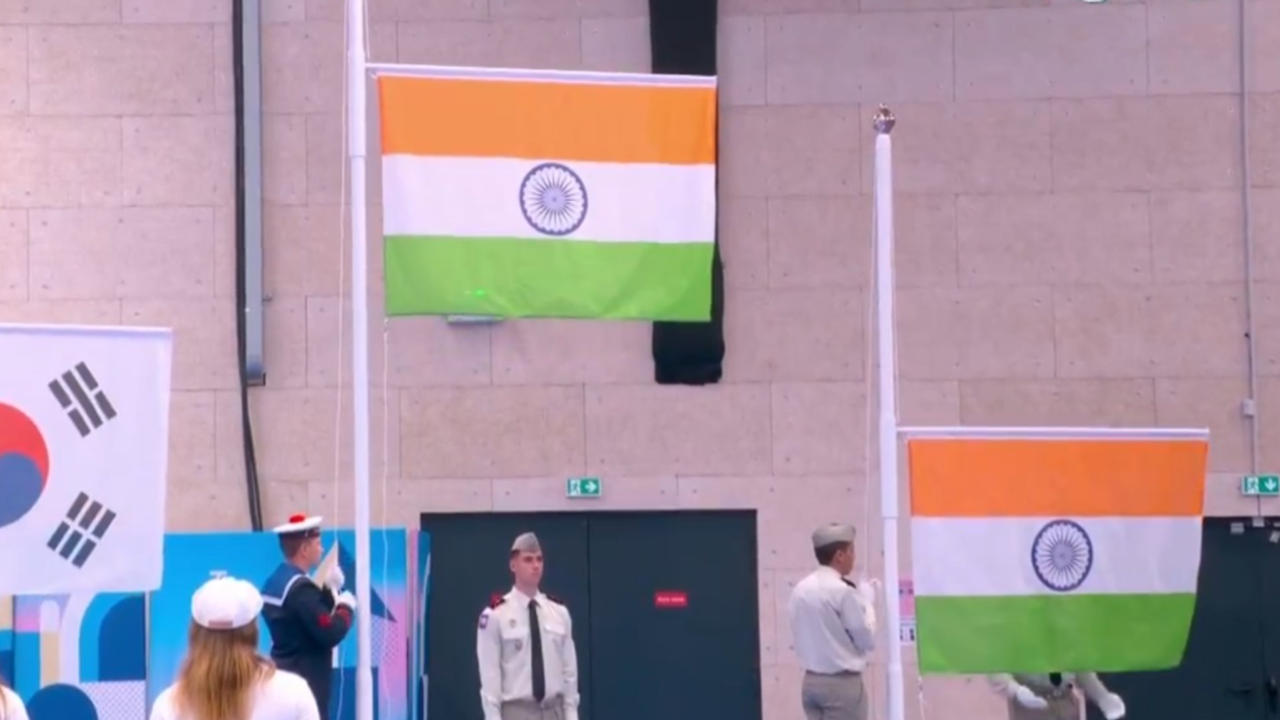 Two Indian flags rose to the top at Paris Paralympics