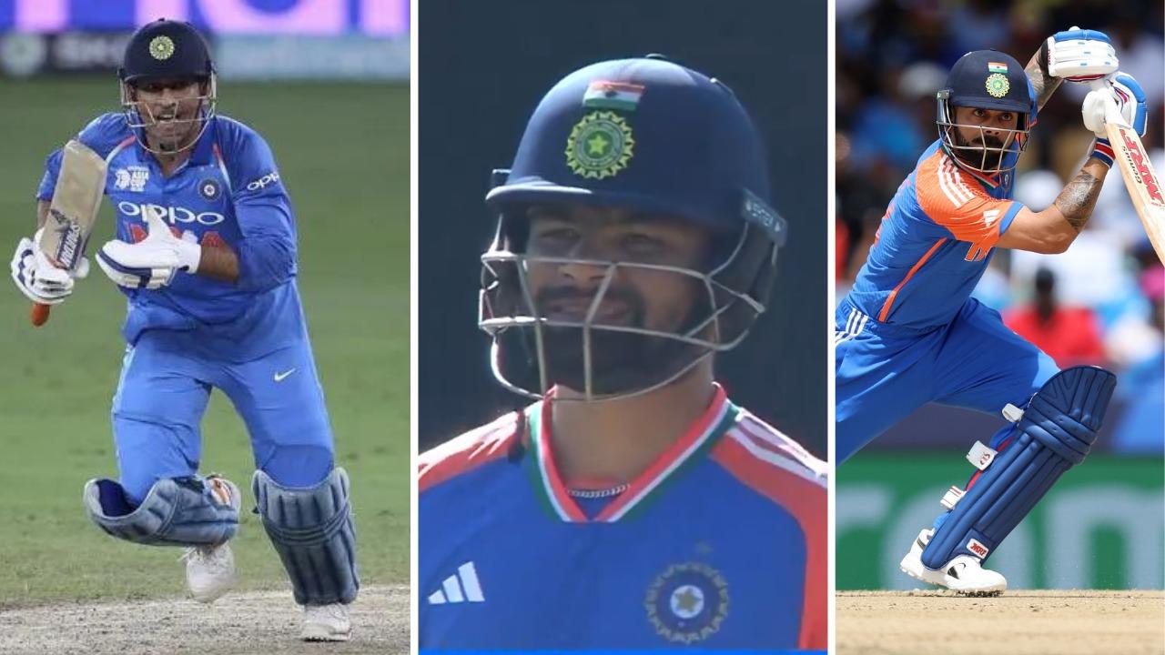 MS Dhoni, Rinku Singh and Virat Kohli