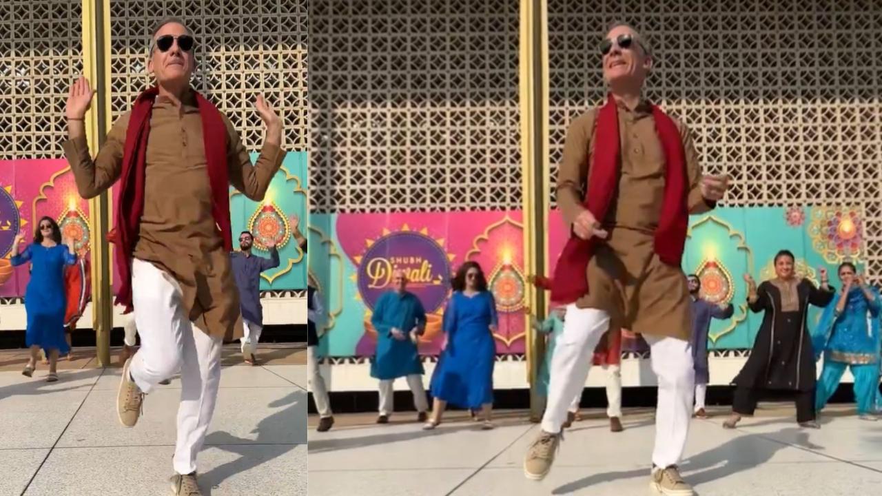 us ambassador eric garcetti fantastic dance on tauba-tauba song at diwali party in delhi