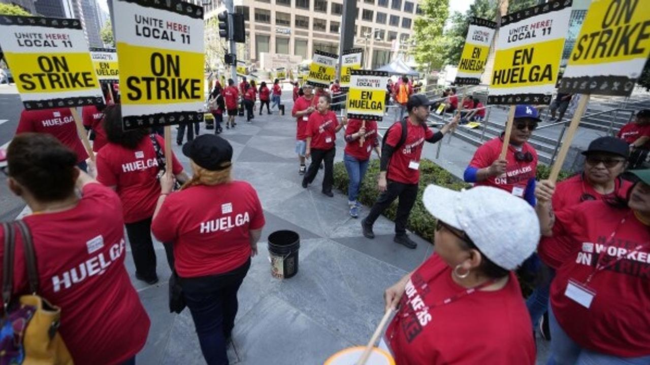 US Hotel Workers Strike 