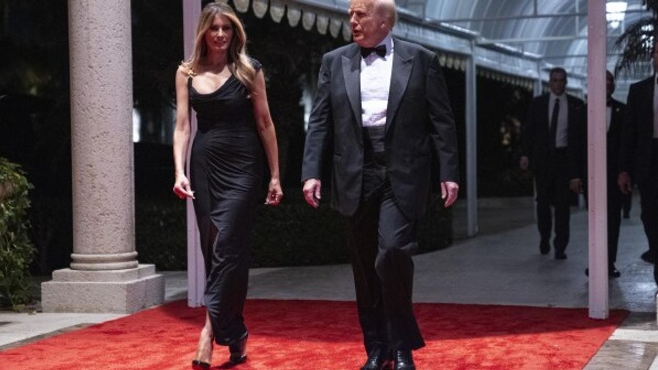 US President-elect Donald Trump with his wife Melania Trump