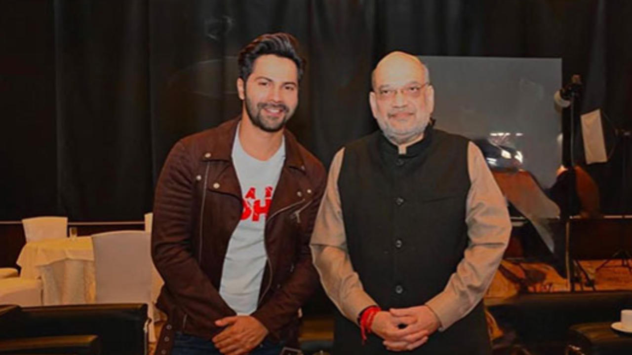 Varun Dhawan meets Amit Shah in Delhi