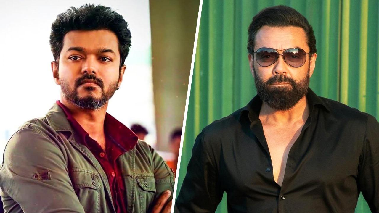 Vijay (L), Bobby Deol (R)