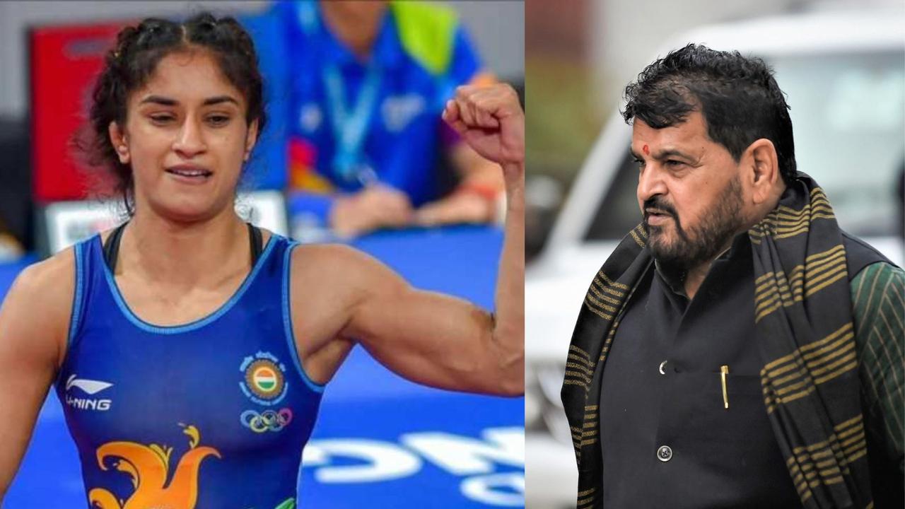 Vinesh Phogat against brij Bhushan Sharan Singh 