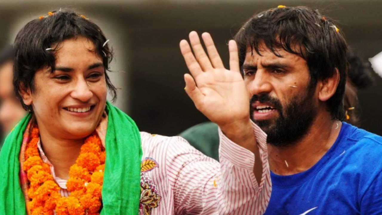 Vinesh Phogat and Bajrang Punia