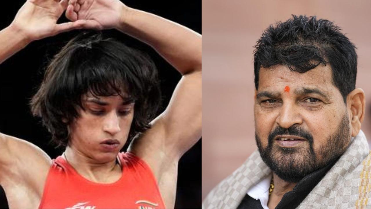 Vinesh Phogat and Brij Bhushan Singh 