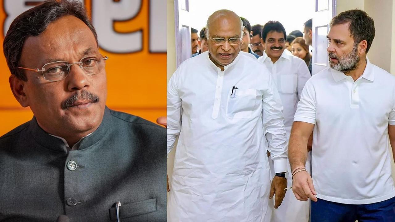 vinod tawde send notice to rahul-kharge