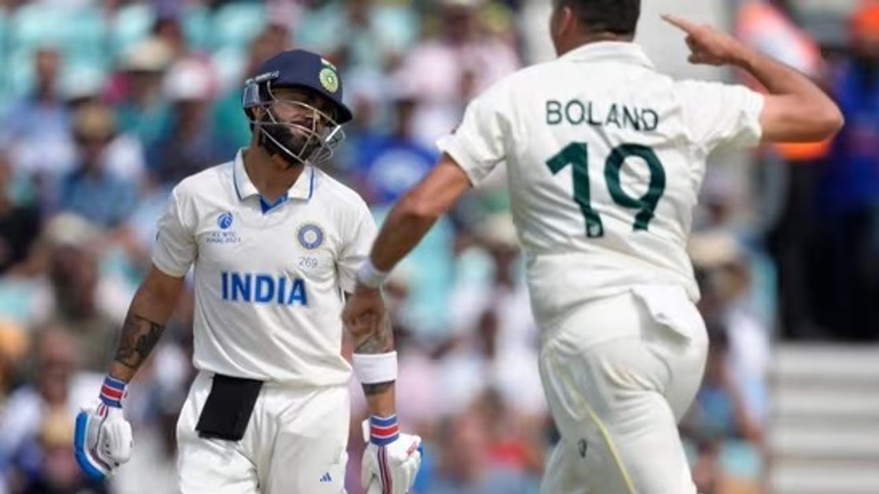 Virat Kohli and Scott Boland 