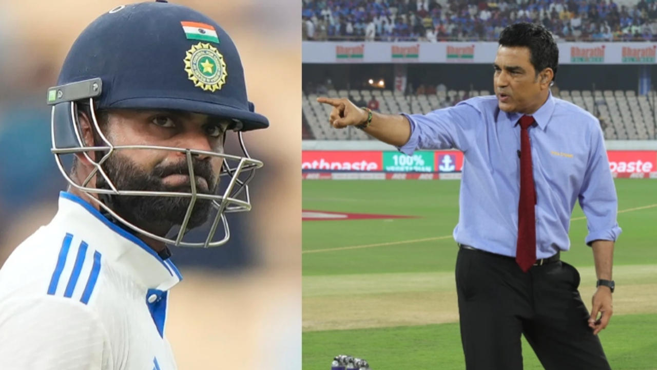 Virat Kohli during IND vs NZ Test series and Sanjay Manjrekar during IPL