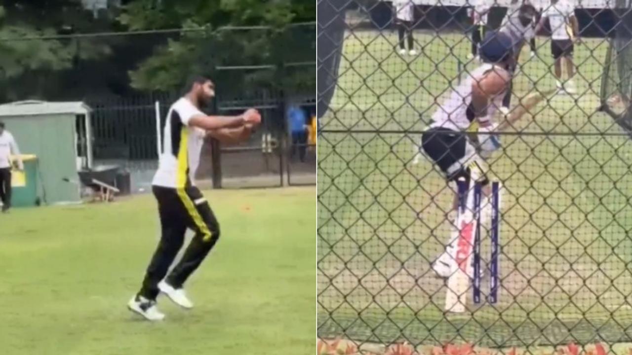 Virat Kohli facing Jasprit Bumrah in the nets