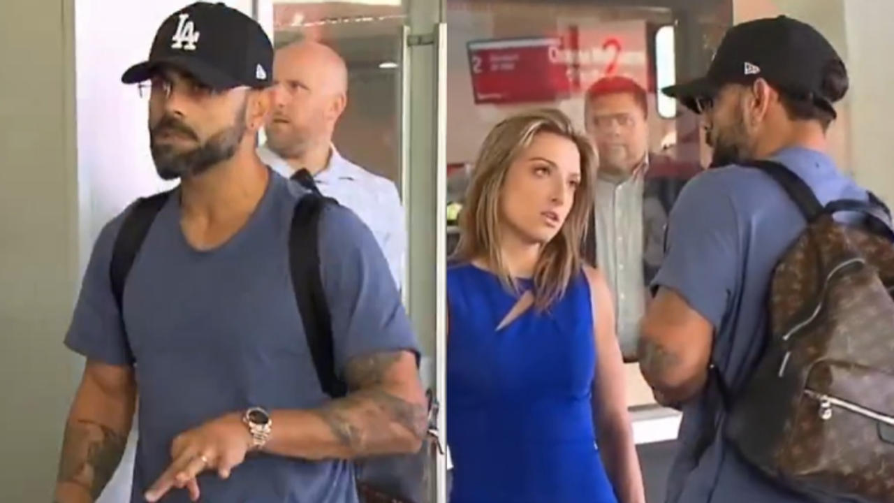 Virat Kohli has a heated scuffle with an Australian journalist