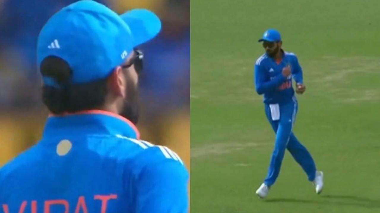 Virat Kohli in action