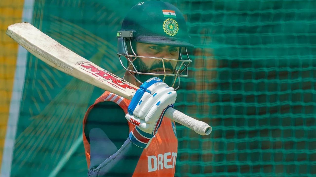 Virat Kohli in Team India's training nets