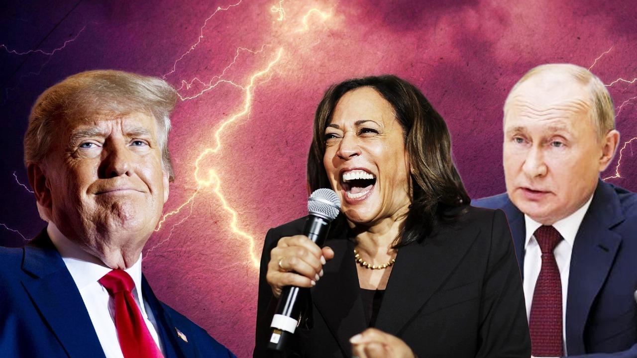 Vladimir Putin, Kamala Harris And Donald Trump