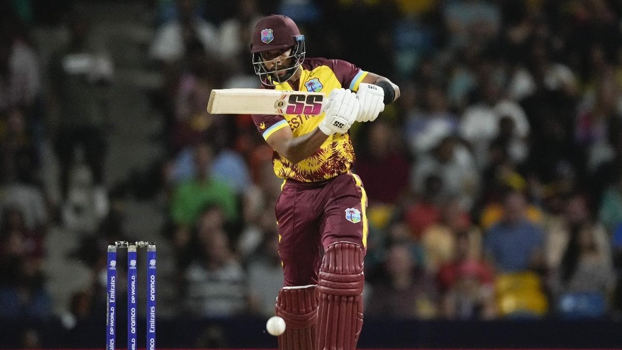 West Indies beat England by 5 wickets with half-centuries from Hope and Lewis