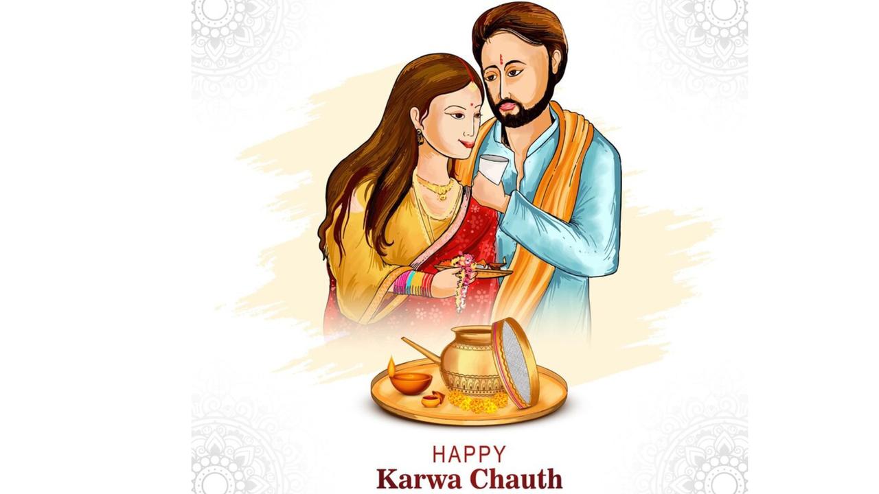 What is the romantic message on Karwa Chauth?