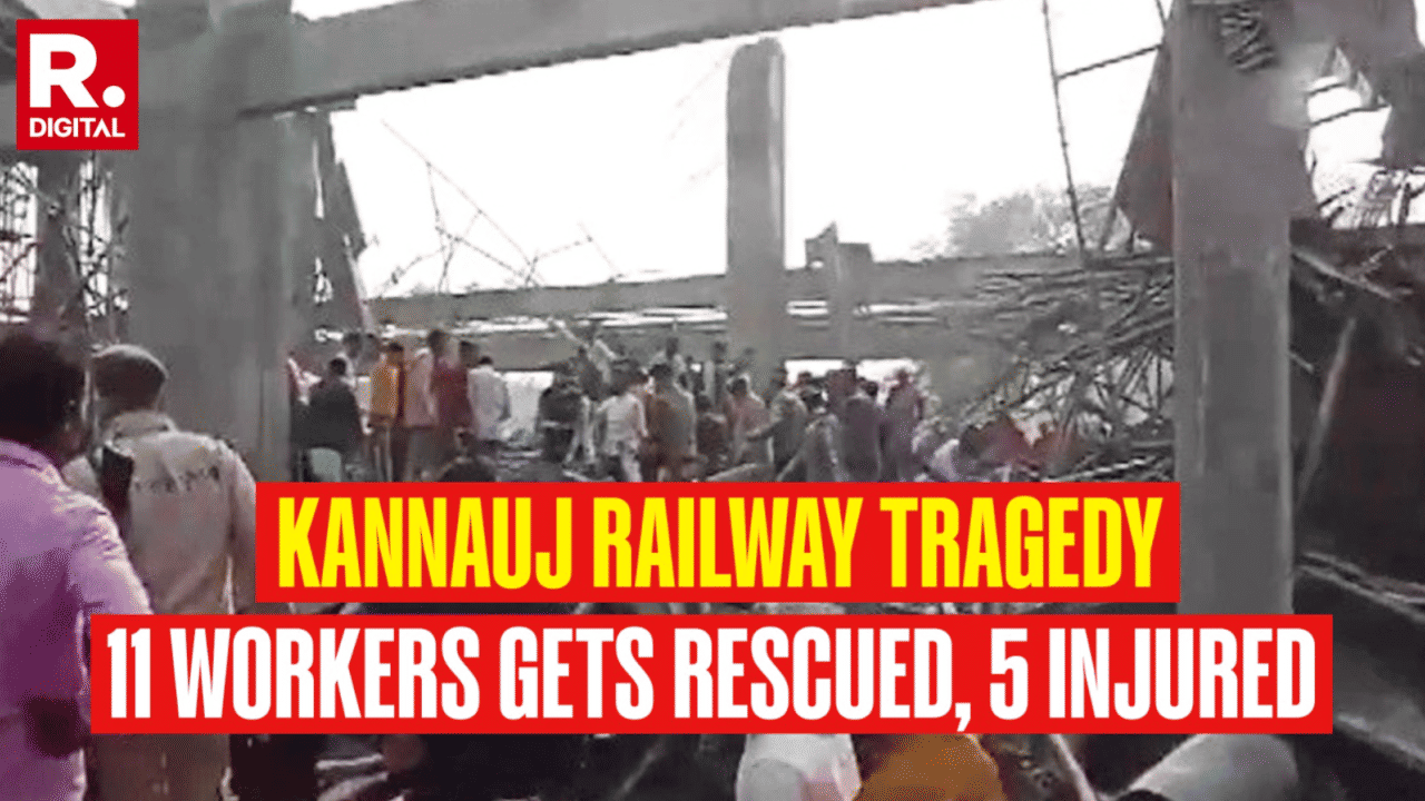 Several Workers Trapped After Under-Construction Roof Slab Collapses at Kannauj Railway Station