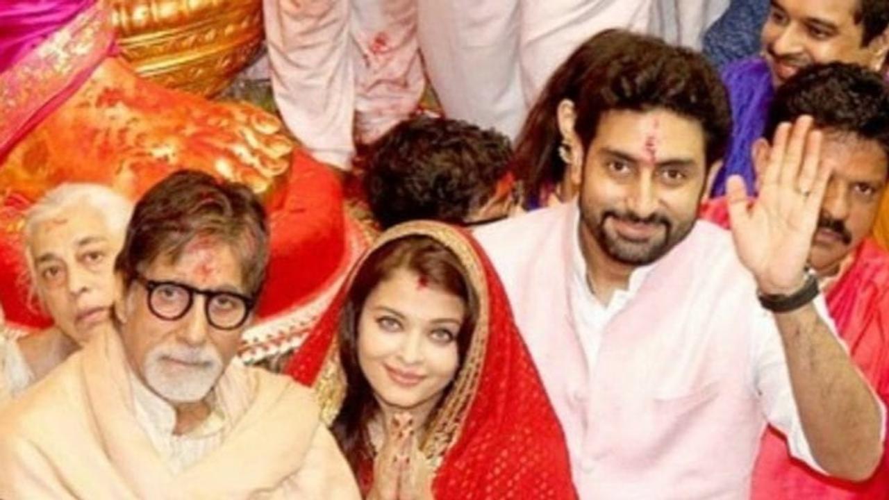 When Aishwarya Rai, Amitabh And Abhishek Bachchan Celebrated Ganesh Chaturthi Together  