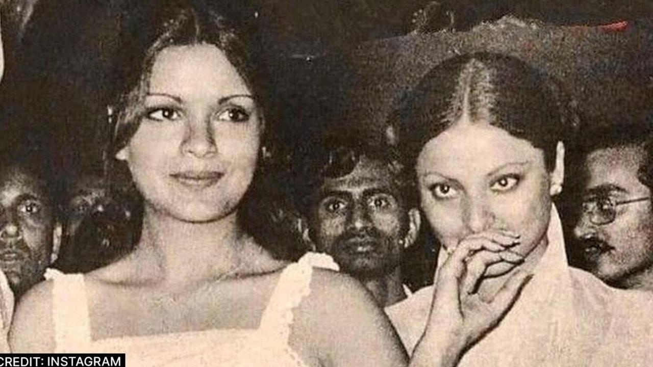 Zeenat Aman with Rekha