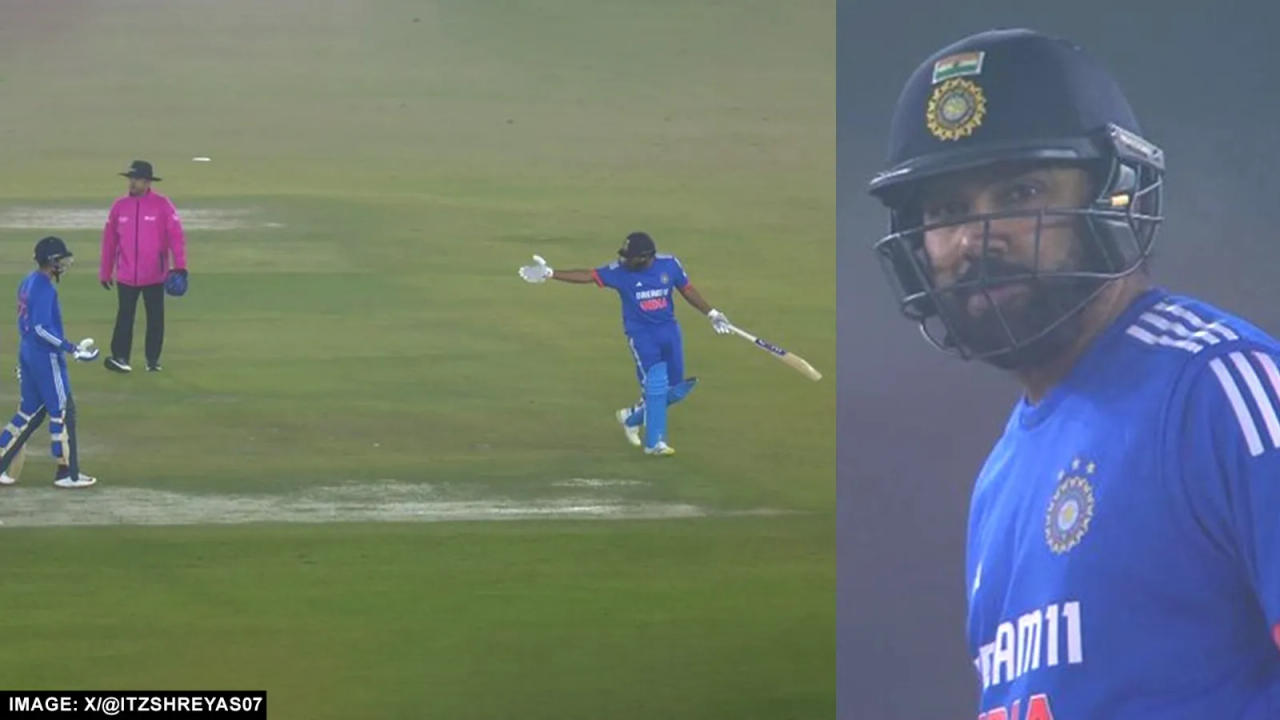 Rohit Sharma gets angry on shubman Gill