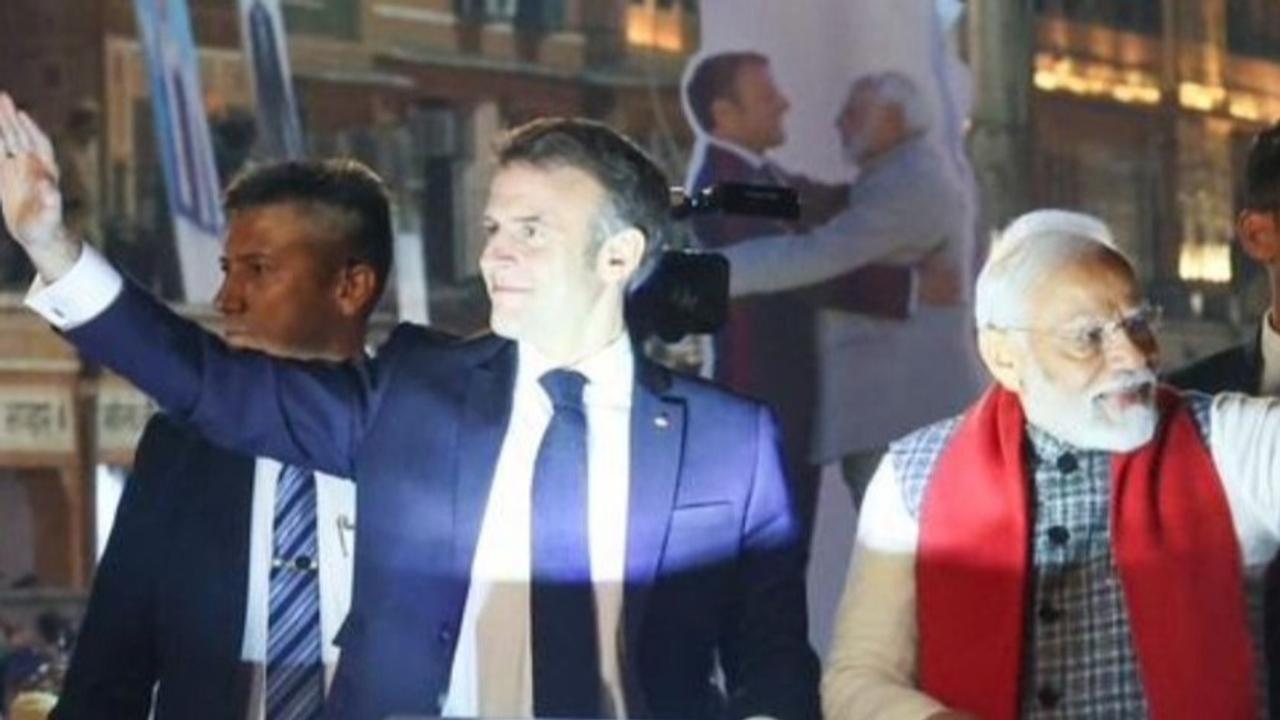 PM Modi with France President Emmanuel Macron