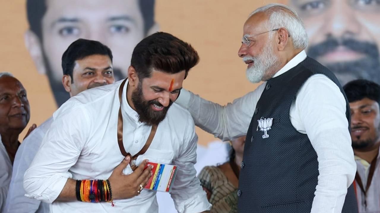 Chirag Paswan with PM Narendra Modi