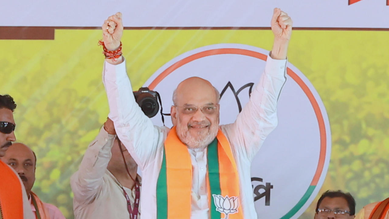 Union Home Minister and BJP leader Amit Shah during poll campaign 