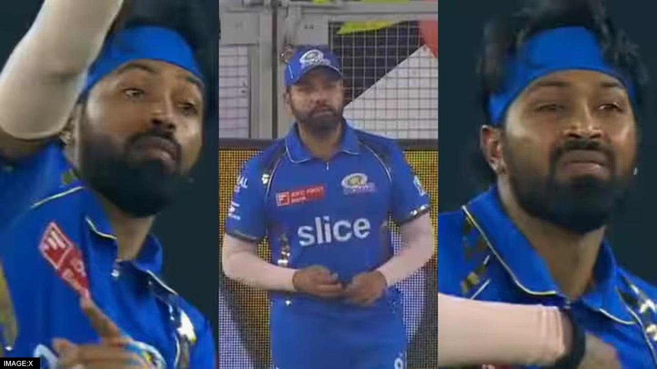 hardik pandya told rohit sharma to field in boundary line creates controversy