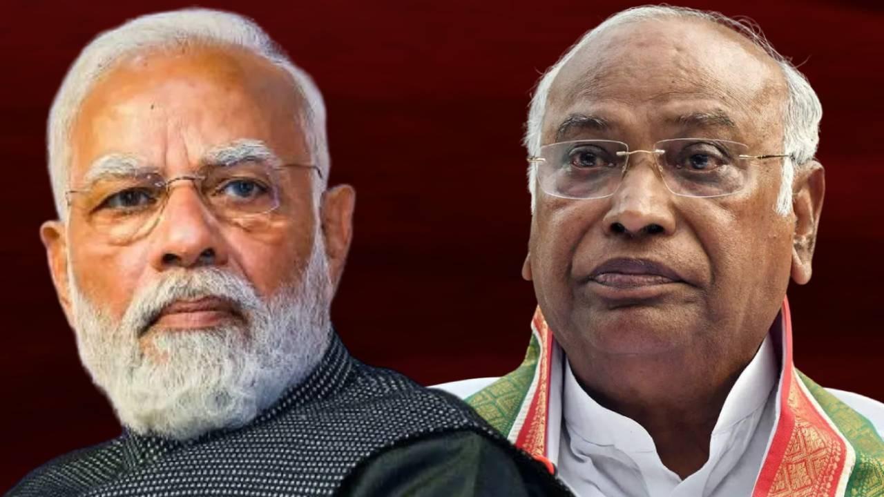 Narendra Modi and Mallikarjun Kharge