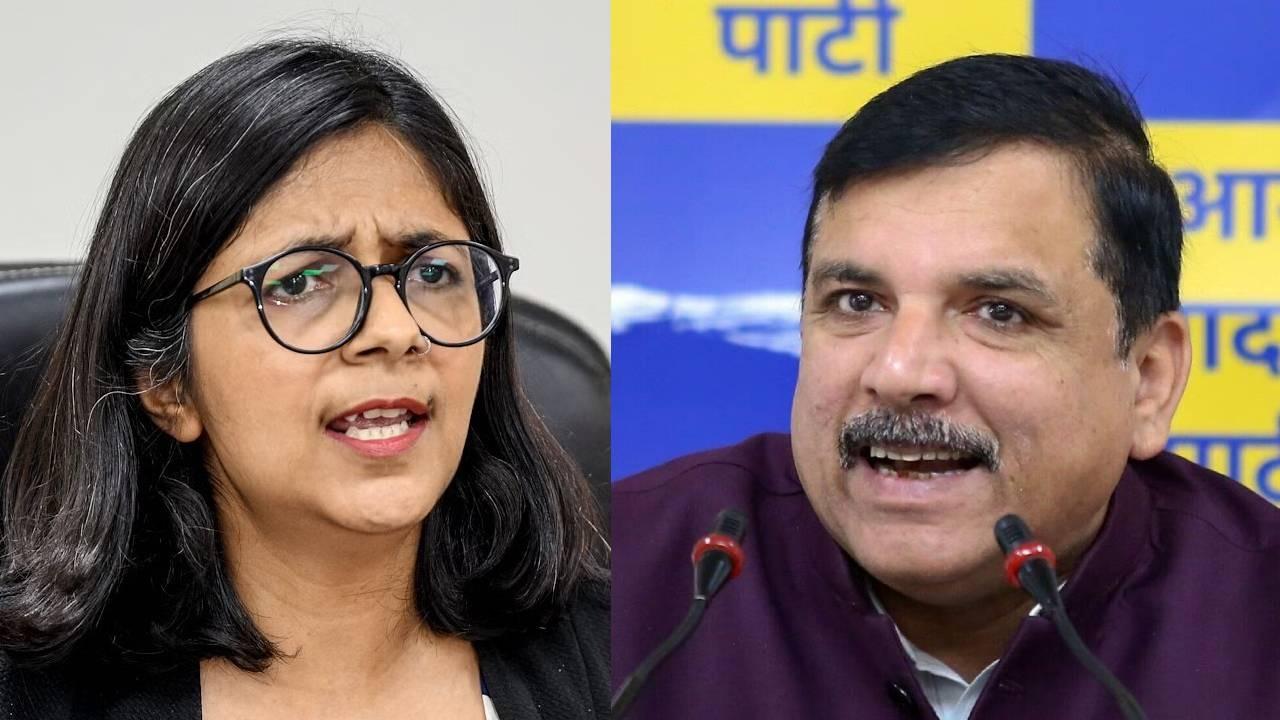 swati maliwal and sanjay singh