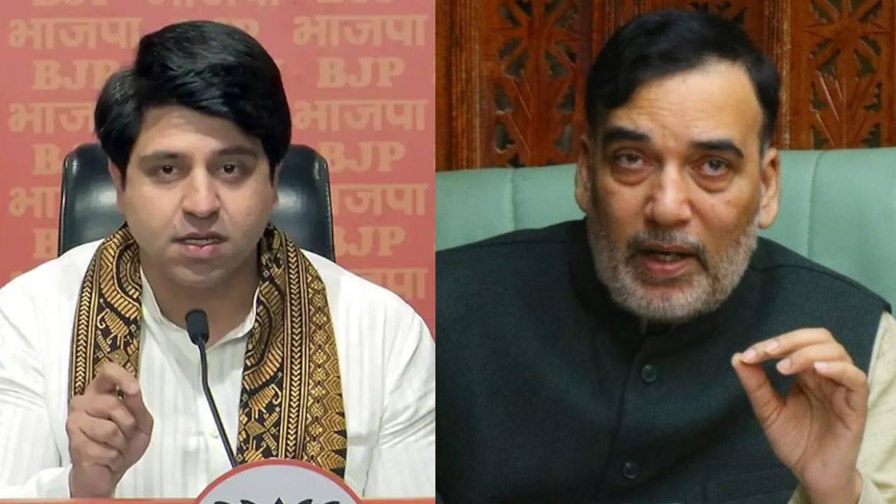 bjp leader shehzad poonawalla and aap leader gopal rai