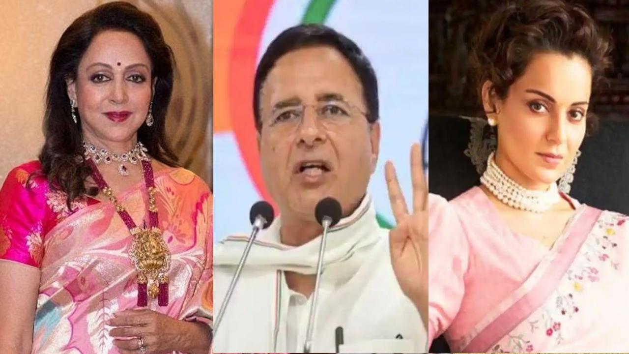 Hema malini, Randeep Surjewala, Kangana Ranaut