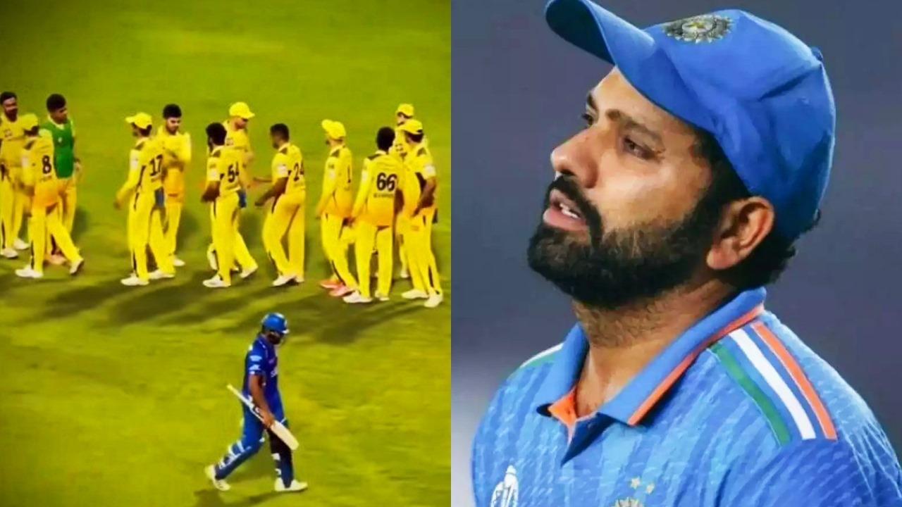 rohit sharma emotional video after csk beat mi