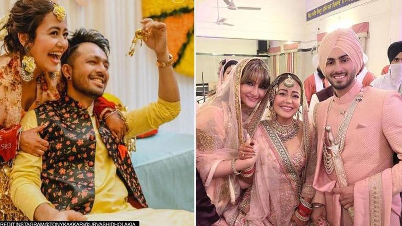 Urvashi Dholakia, Tony Kakkar share pics of Neha's Gurudwara & Hindu wedding ceremony