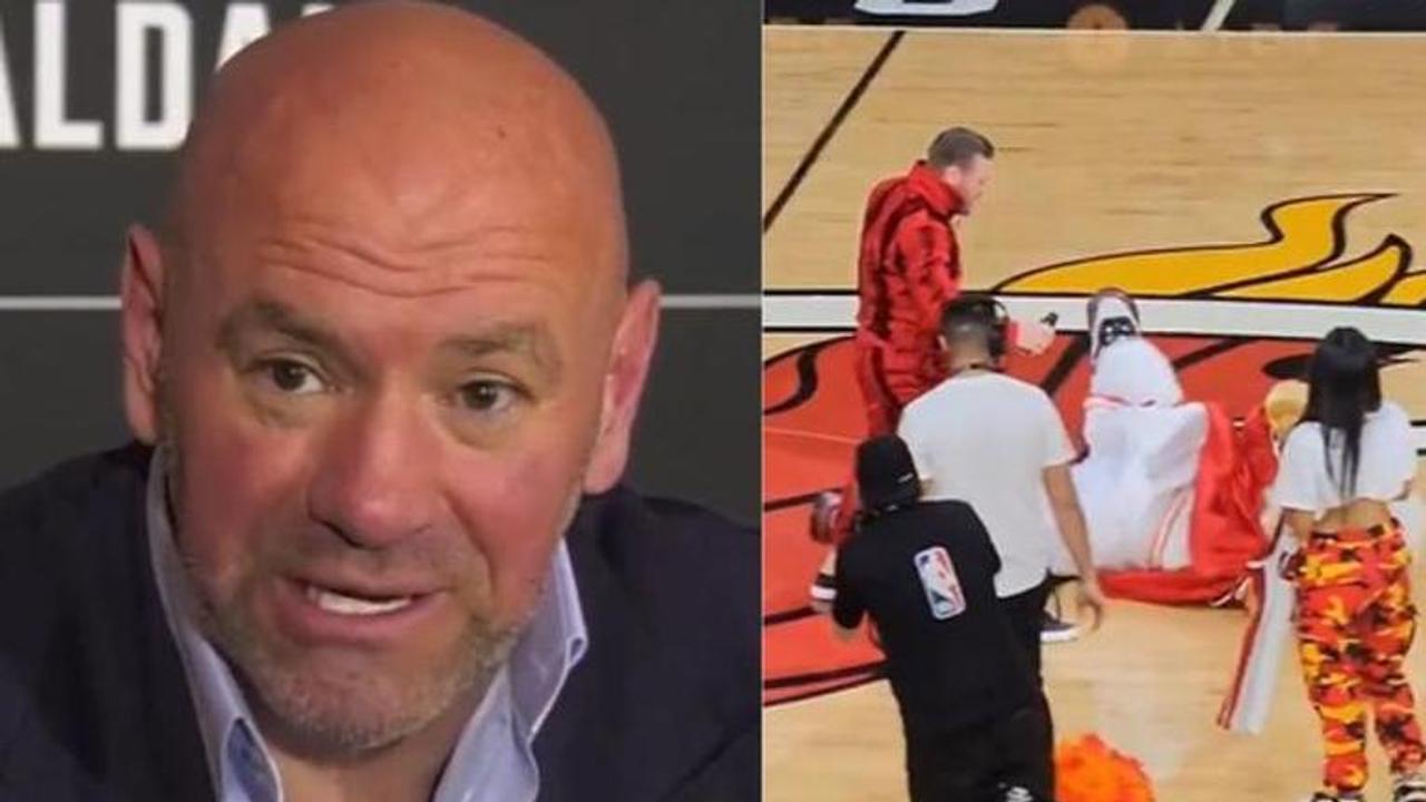 Dana White drops searing reaction to Conor McGregor sending Heat mascot to hospital