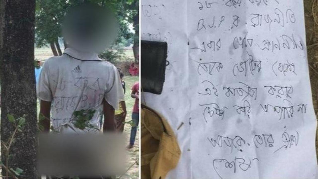 Shocker | “This is for doing BJP politics from age 18. Been trying to kill you since the vote”, reads note found near 20 year old’s hanging body in West Bengal