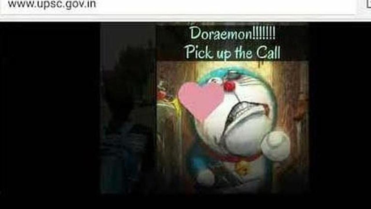 ‘Doraemon!!!! Pick up the call’: UPSC website hacked with Doraemon cartoon image, restored later