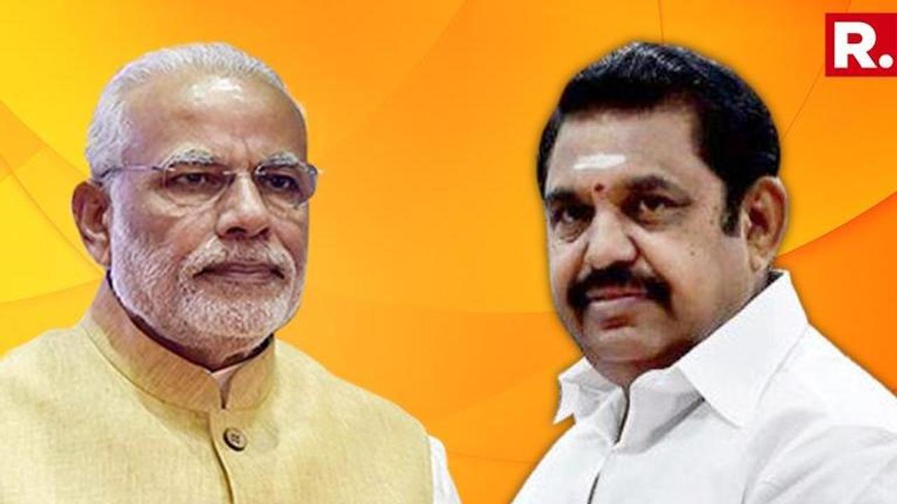 Tamil Nadu Chief Minister K Palaniswami meets Prime Minister Narendra Modi, submits 20-point memorandum of demands