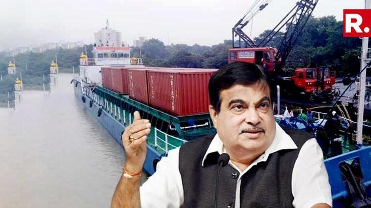 This picture of 16 PepsiCo containers on the Ganga is the biggest news of the week, says Nitin Gadkari, hailing historic first in river logistics in India