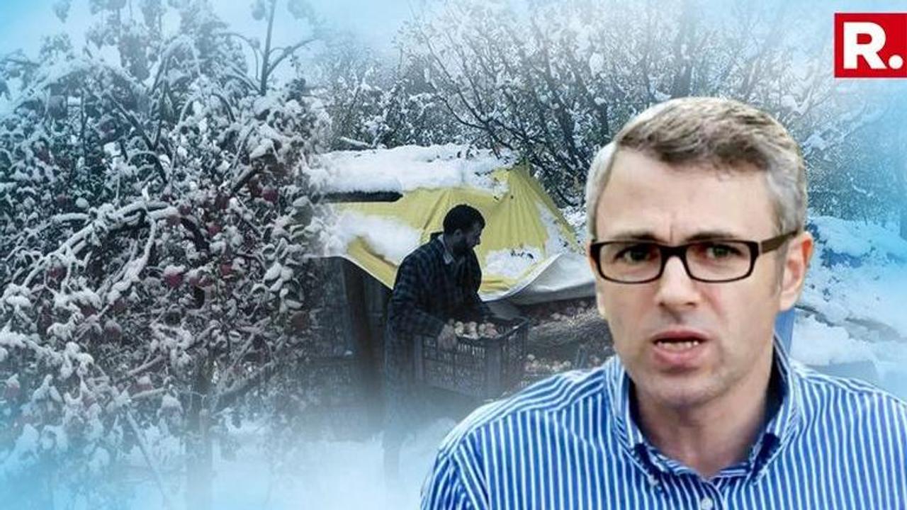 TRAGIC: "Spirits completely crushed", laments Omar Abdullah over heartbreaking video of apple farmer's destroyed crop amid Kashmir snowfall