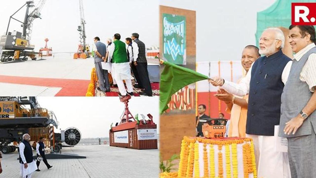 PM Modi Inaugurates India's First Multi-Modal Inland Waterways Hub In Varanasi