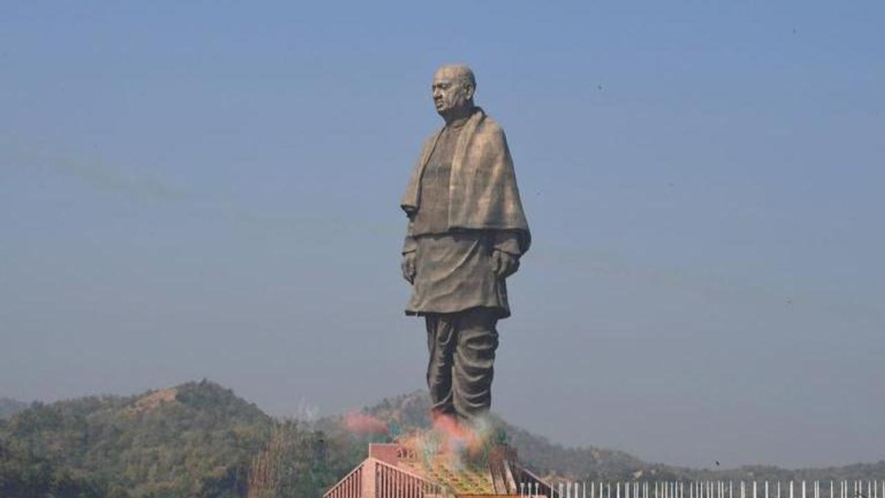 India's Statue of Unity as seen from Space