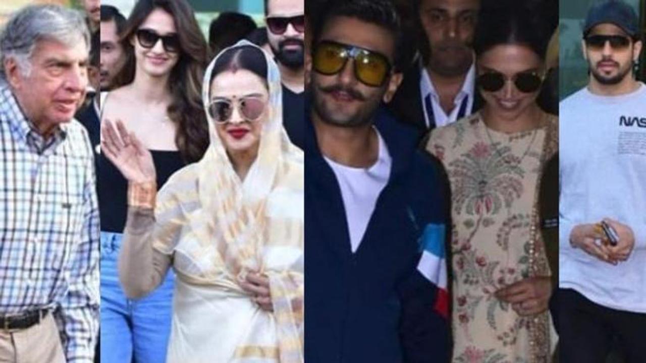 IN PICS | Ranveer Singh-Deepika Padukone, Rekha, Ratan Tata, others descend at Udaipur to participate in Isha Ambani’s pre-wedding celebrations