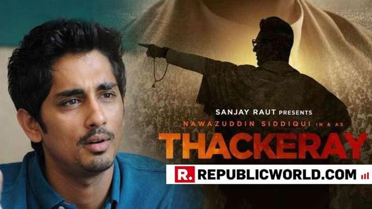 CONTROVERSY | "Stop selling hate!": Actor Siddharth slams Thackeray biopic for making money from ‘hate speech against South Indians’