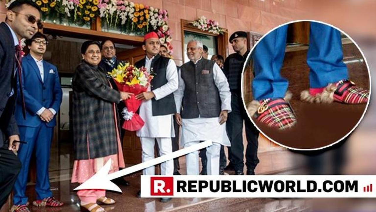 The shoe that stole the spotlight: Mayawati is furious about her nephew's Gucci shoes being brought to center stage