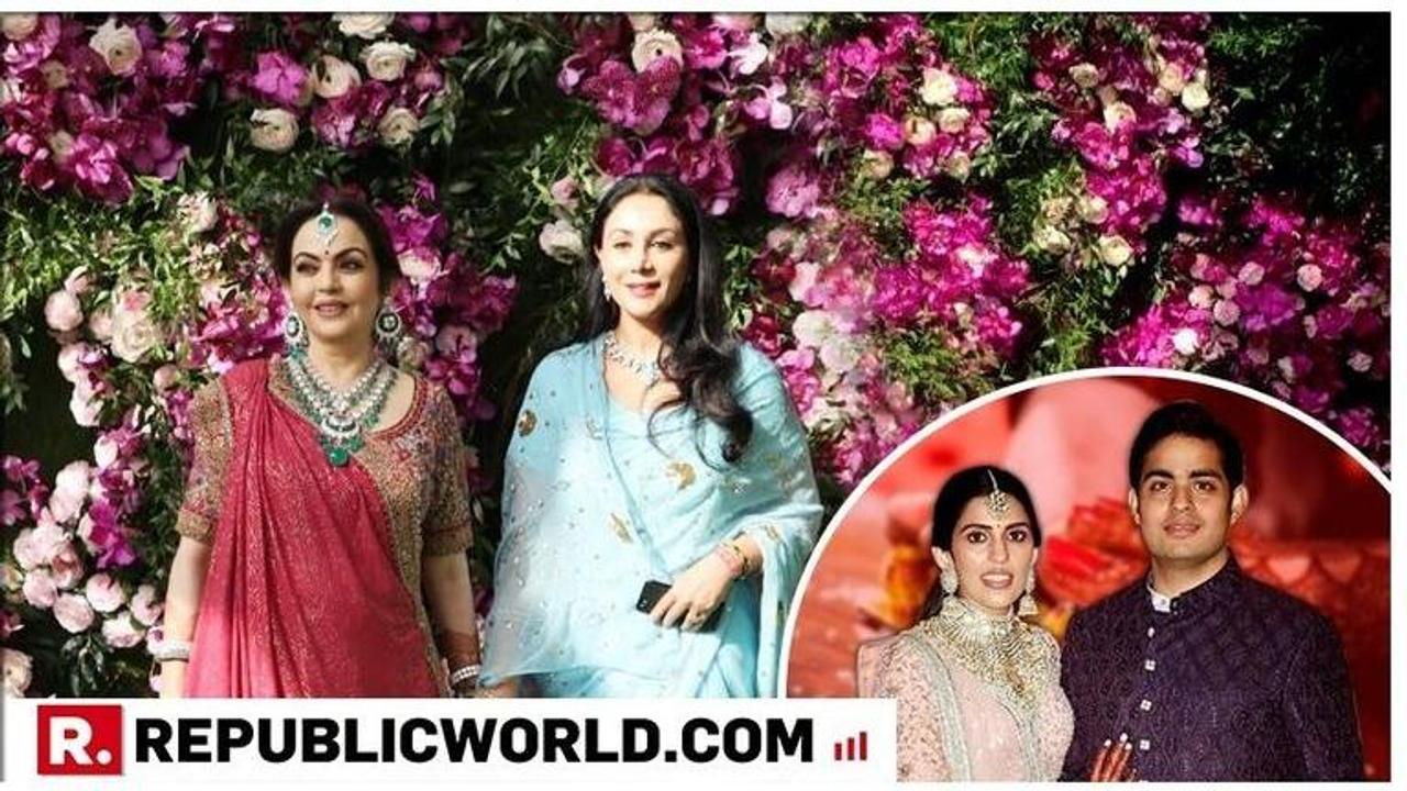 Akash Ambani-Shloka Mehta Wedding: Princess Diya Kumar, daughter of the last Maharaja of Jaipur, escorted by Nita Ambani at the grand wedding