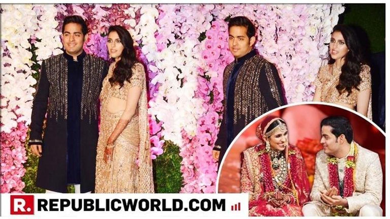 Akash Ambani-Shloka Mehta Post-Wedding Celebration: The Newlyweds shine in their black and gold outfits