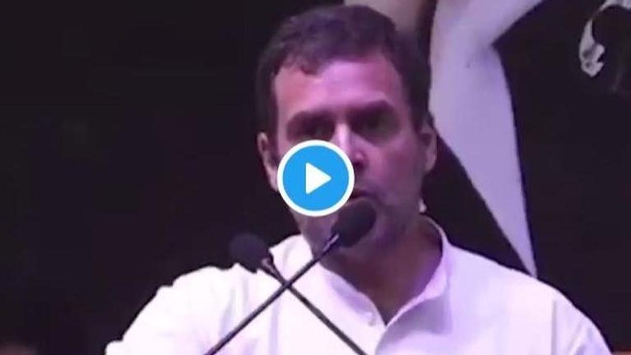 WATCH THIS: Rahul Gandhi says "Masood Azhar Ji" in poll rally, Smriti Irani and BJP launch 'Rahul loves terrorists' attack