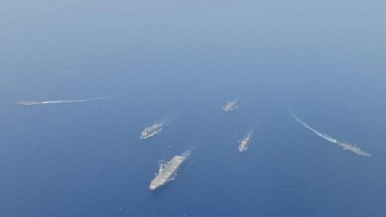 Indian Navy deployed 'aircraft carrier INS Vikramaditya and its battle group warships along with fighter aircraft' during India-Pakistan tensions