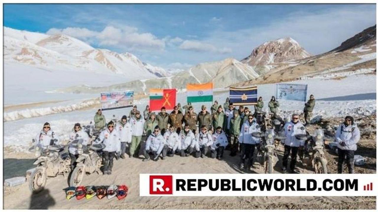 Indian Army celebrates 20 years of Kargil victory with 'Himalayan heights motorcycle expedition'; riders reach mighty Karakoram pass